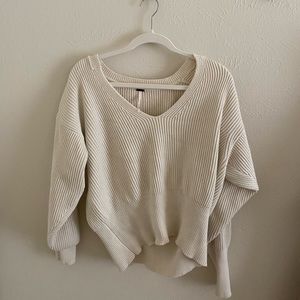 Free people cream sweater